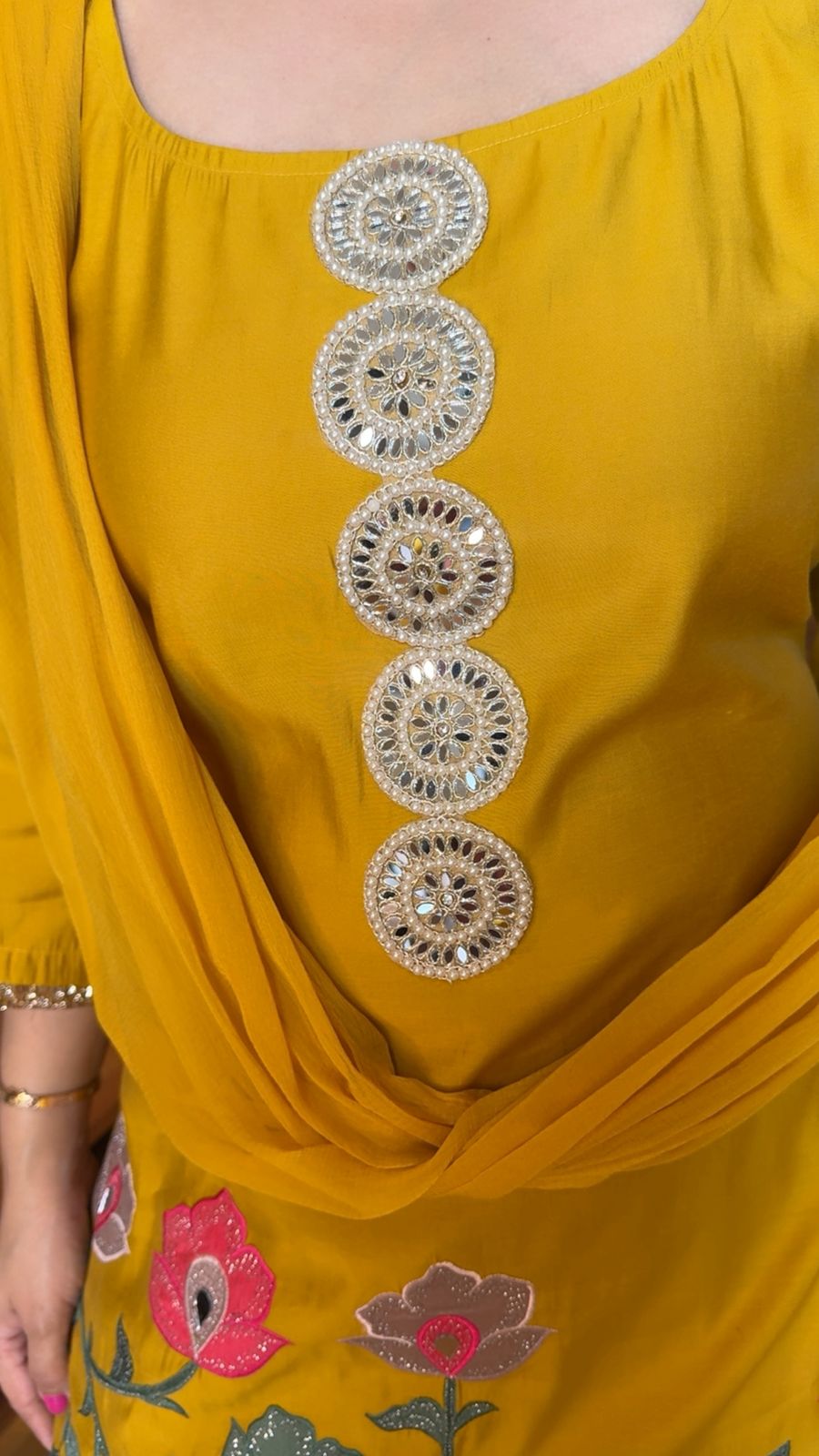 CUTWORK SHARARA SET