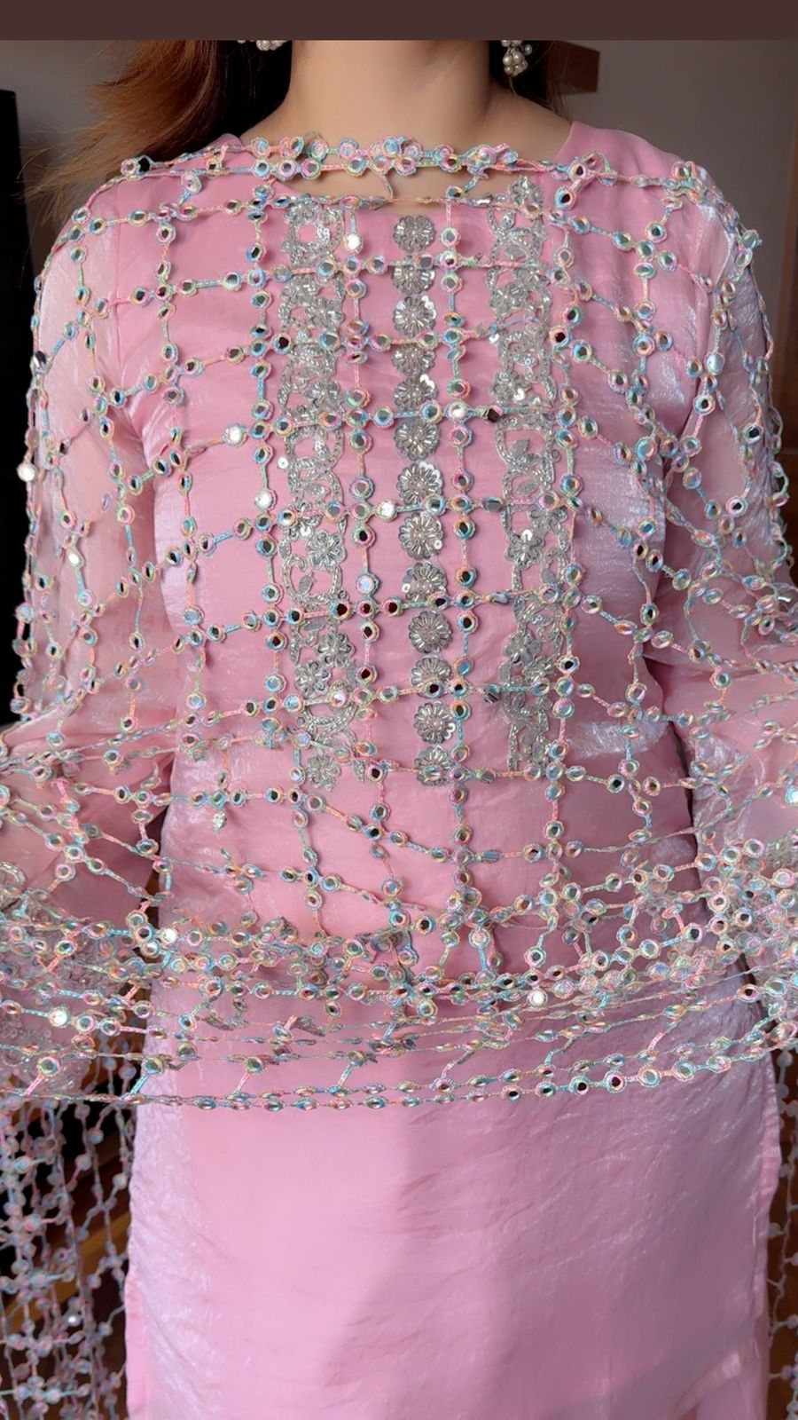 PINK DUPATTA GHARARA SET