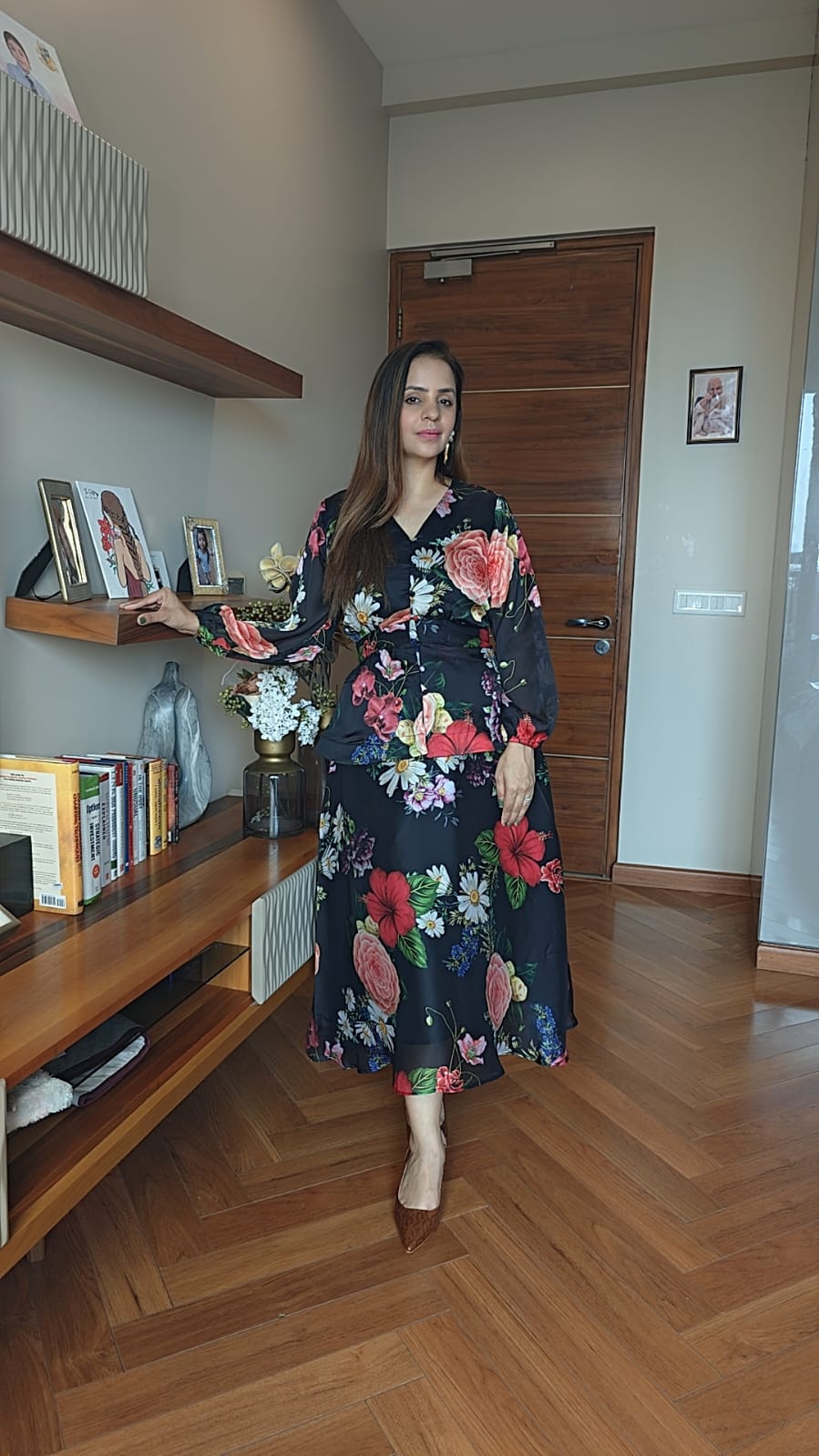 PRINTED PAPLUM SKIRT SET