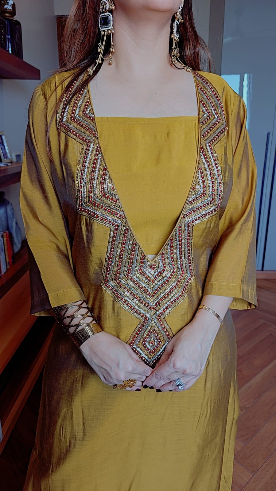 MUSTARD NOOR 3 - PIECE SUIT SET