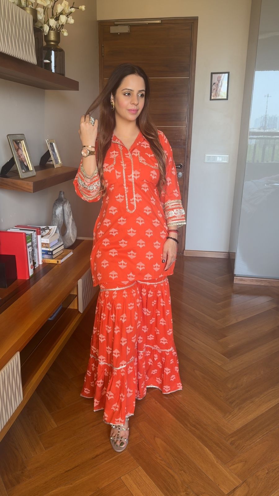 Pathani Kurta With Sharara MC077