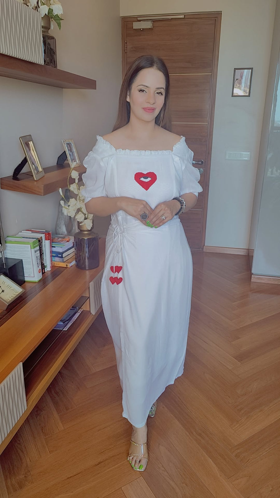 HEART DRAPE DRESS