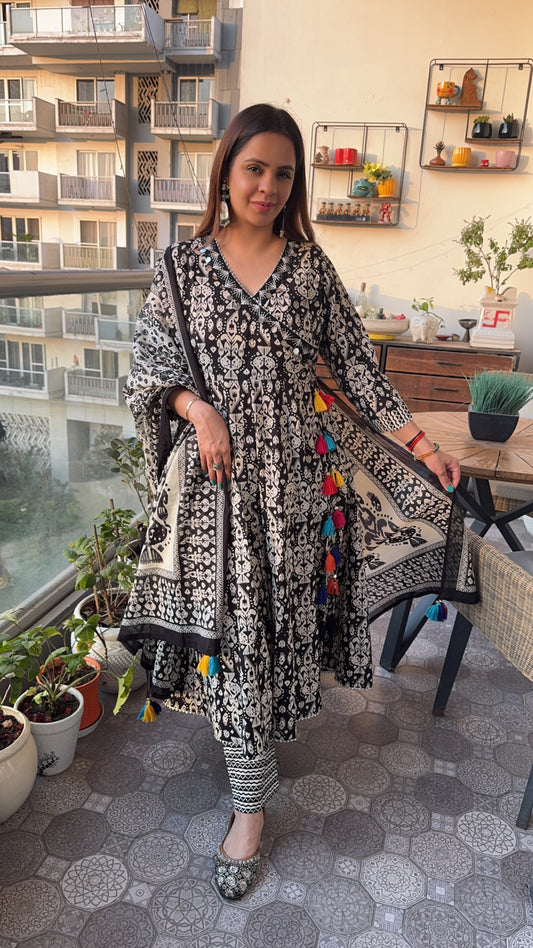 ANGRAKHA COTTON ANARKALI SET