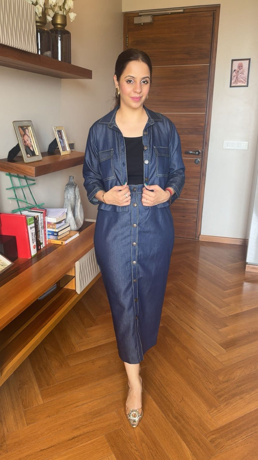 STRAIGHT FIT SKIRT SET