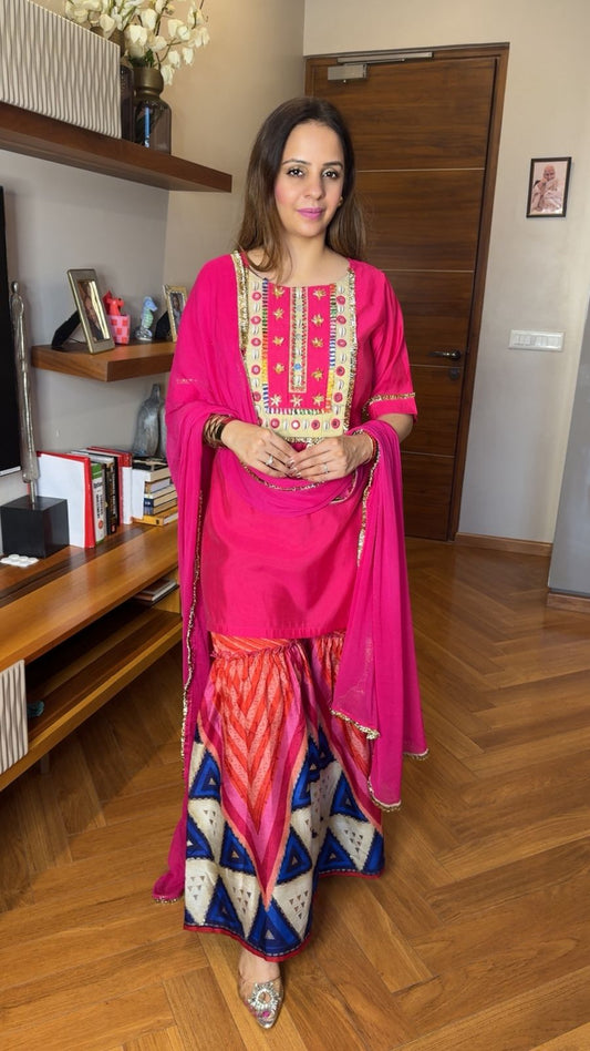 PINK SHARARA SET