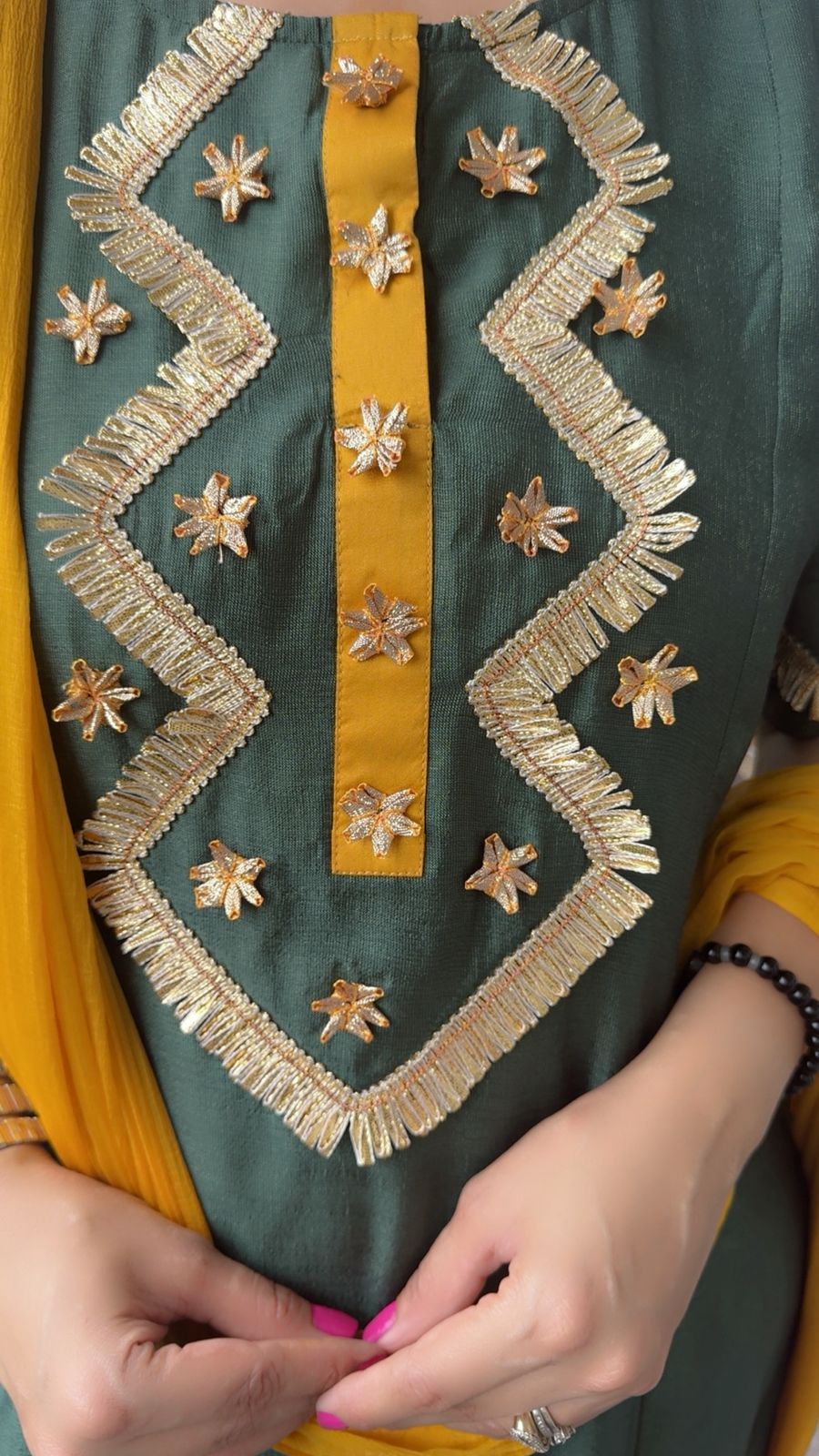 GOTA PATTI LONG SUIT SET