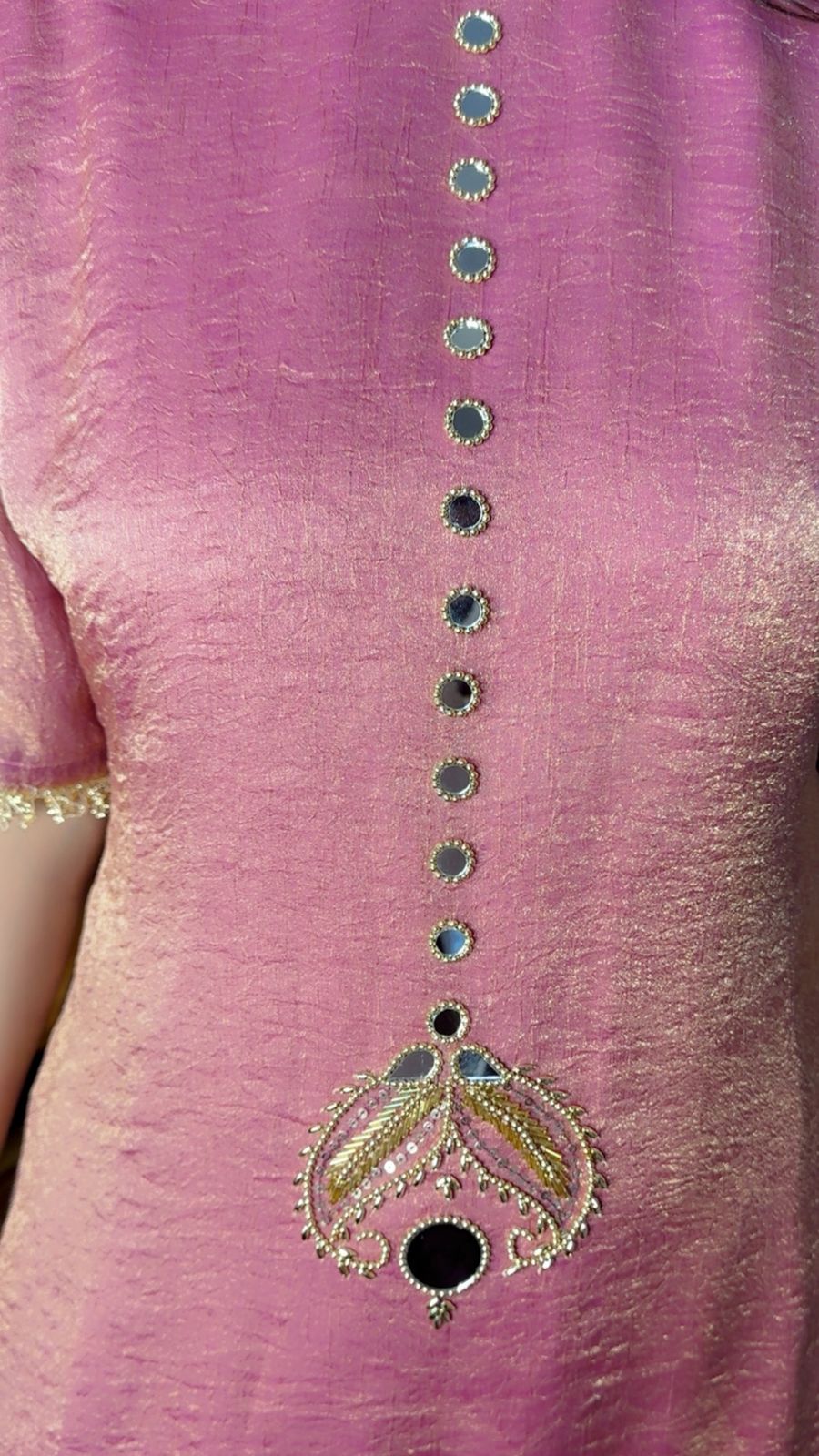 CRUSH SHORT KURTA SET