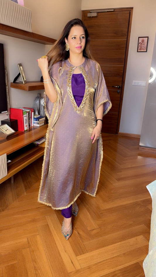 CUTOUT LONG KAFTAN SET