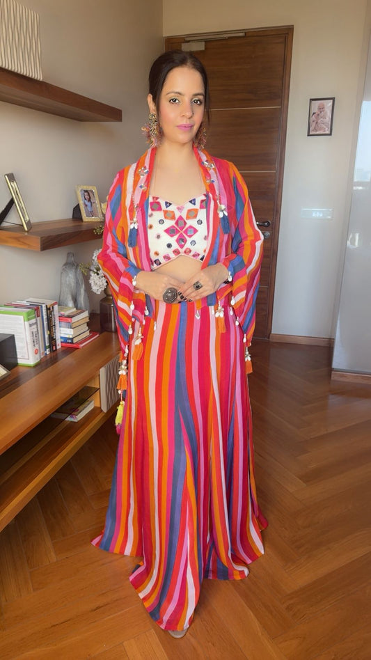 GARBA  SKIRT WITH JACKET SET