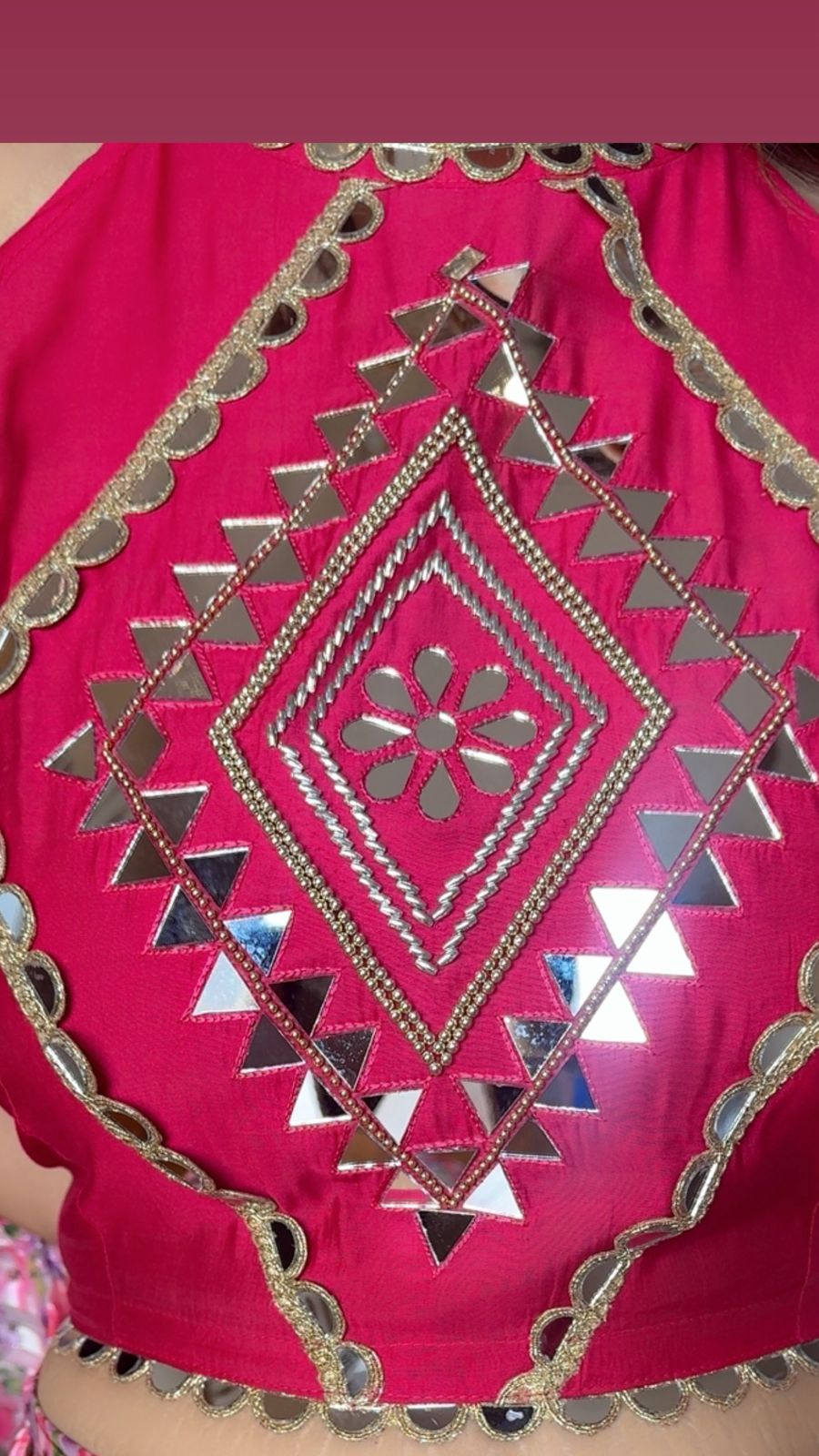 PRINTED PINK SKIRT SET