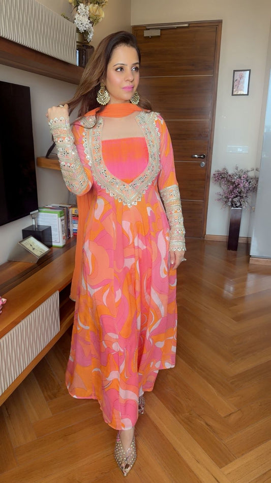 CHUDIDAR SLEEVES KALI SET