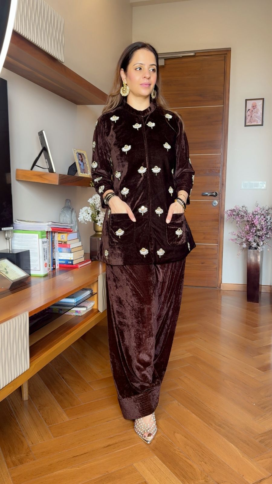 VELVET FARSHI SALWAR SET