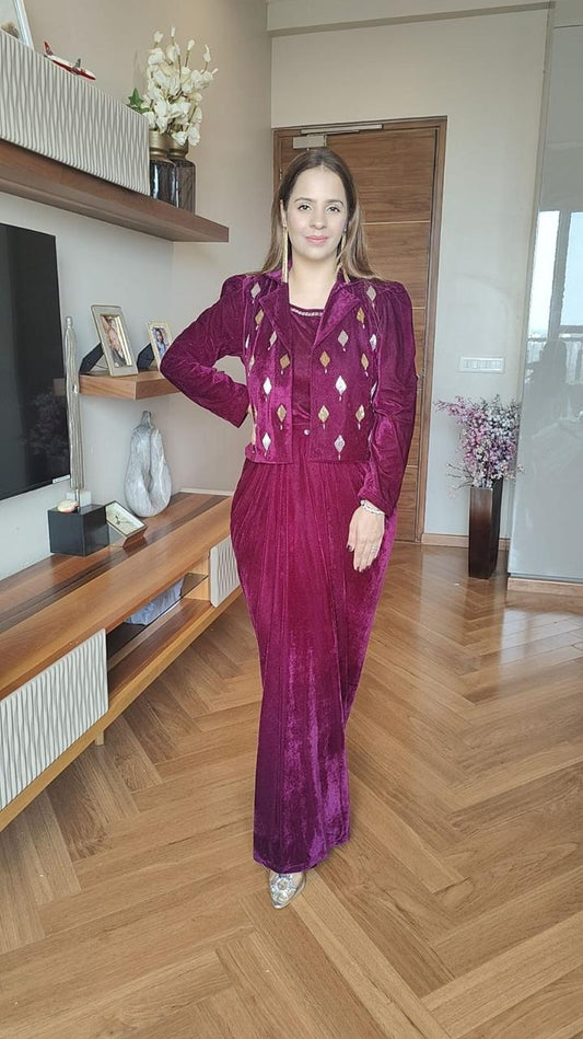 SHORT JACKET SKIRT SET