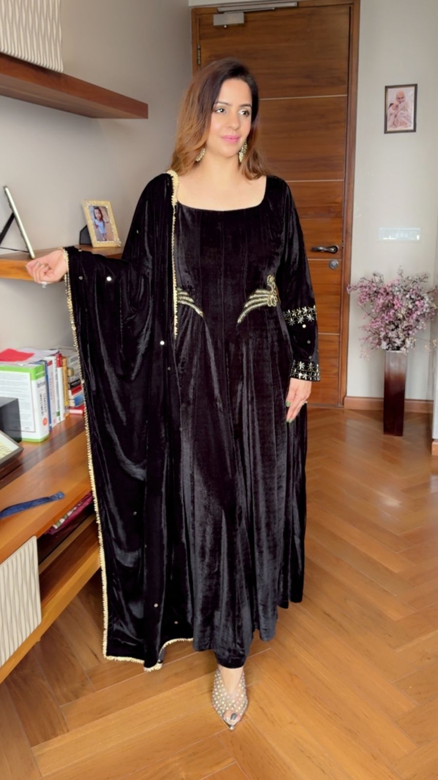BLACK ANARKALI SET