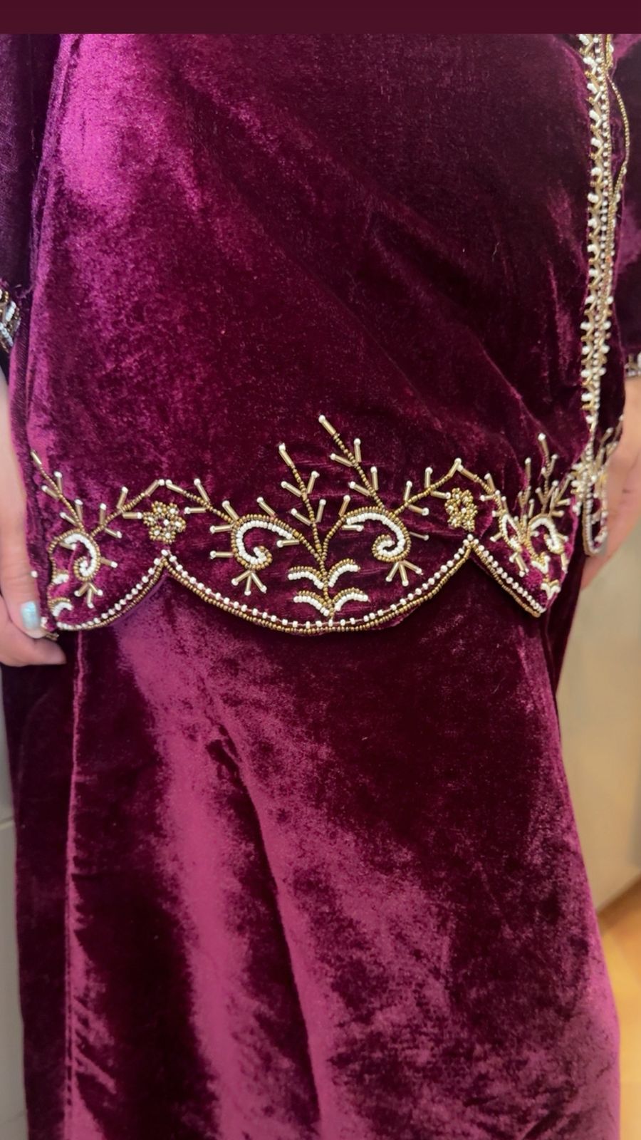 VELVET CUTOUT GARARA SET