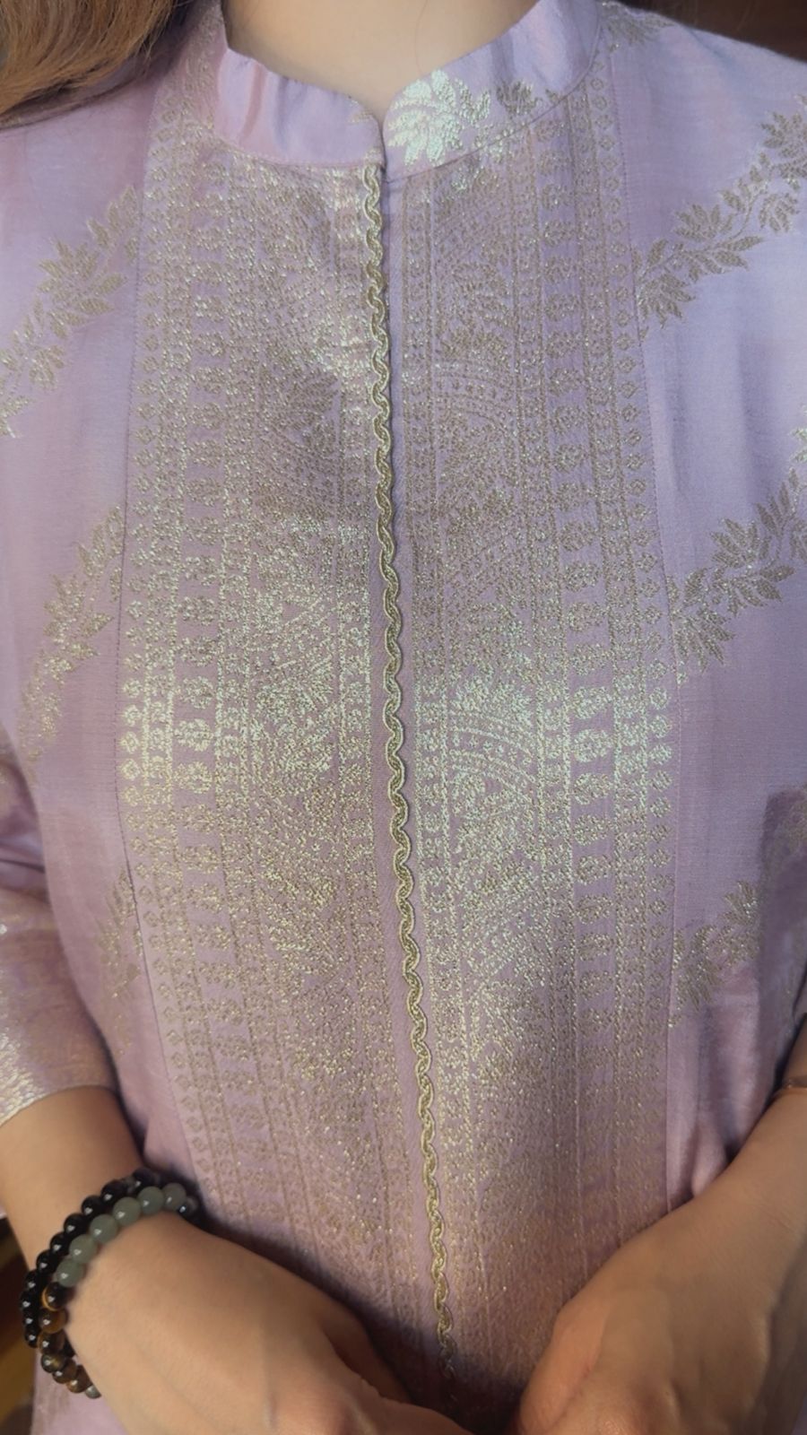 AIRA LILAC SLIT SUIT SET