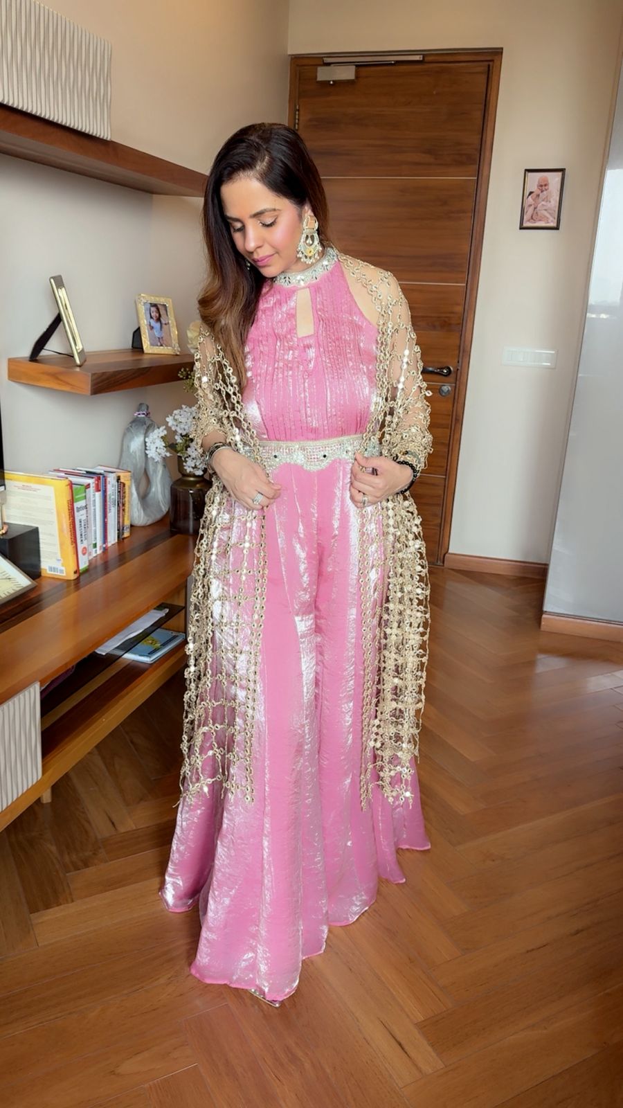 Ethnic jumpsuit with Dupatta SET