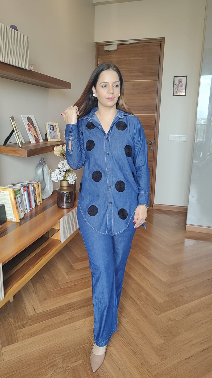 POLKA DANIM SET