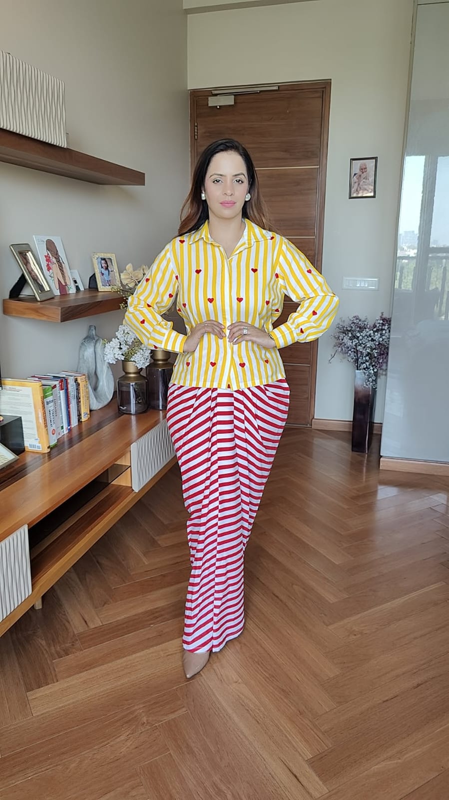 STIRPED SKIRT SET