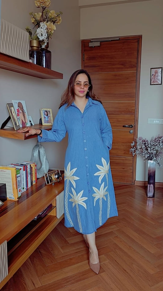 LONG DANIM DRESS