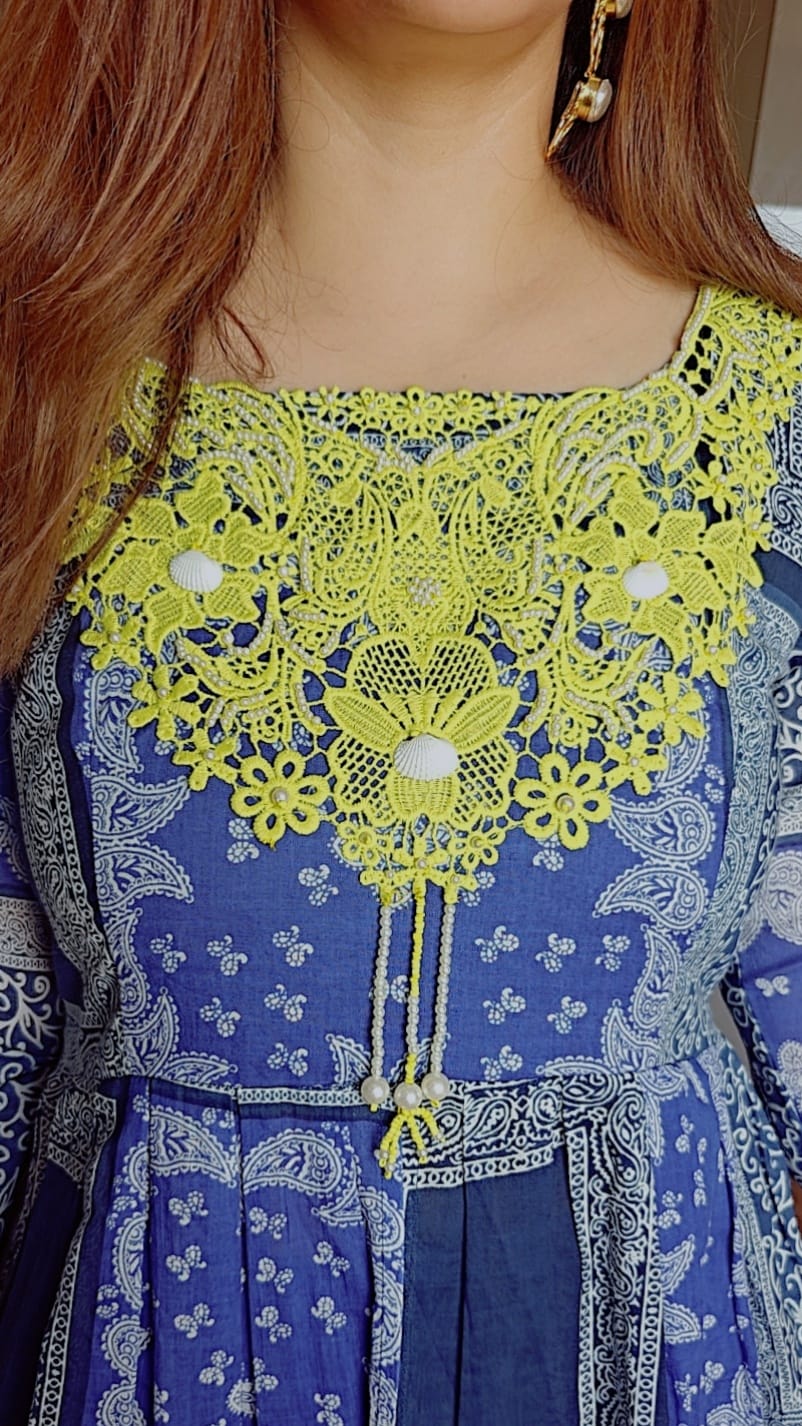 PRINTED COTTON SHARARA SET