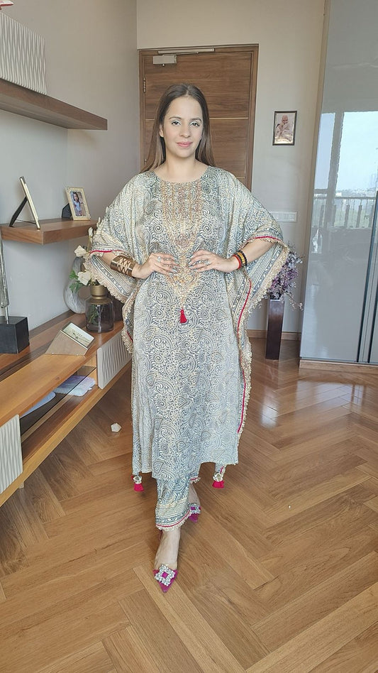Printed Kaftan Set MC017