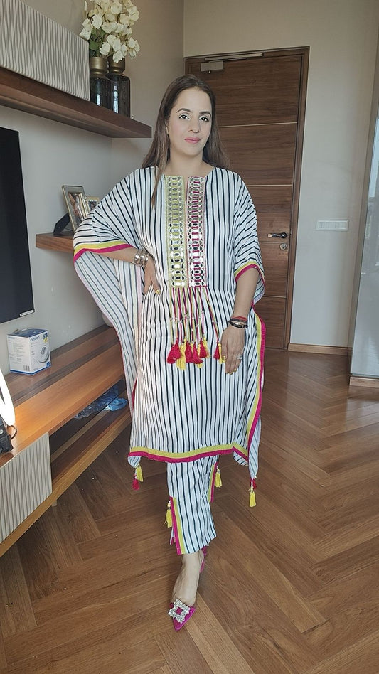 Stripes Kaftan Set MC029